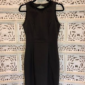 Dark grey pencil dress
